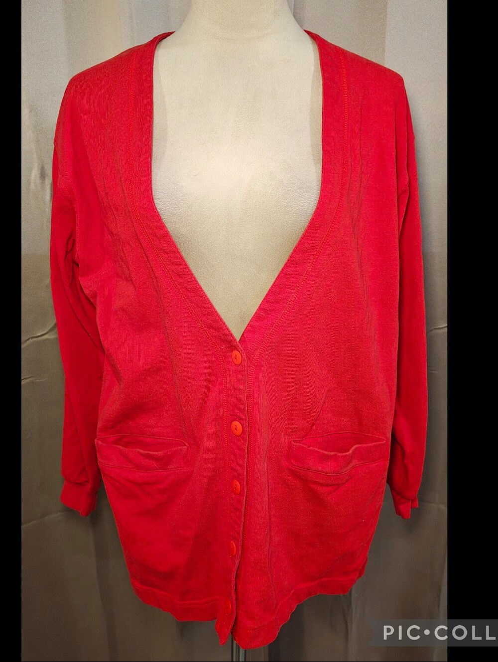 ❤️Vintage 90s BECHAMEL Red Oversized Cottagecore Cardigan Sweater❤️